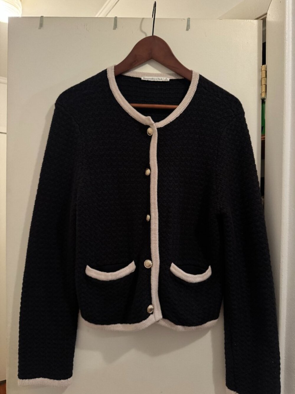 Womne's Abercrombie & Fitch LuxeLoft Crew Sweater Jacket Size S